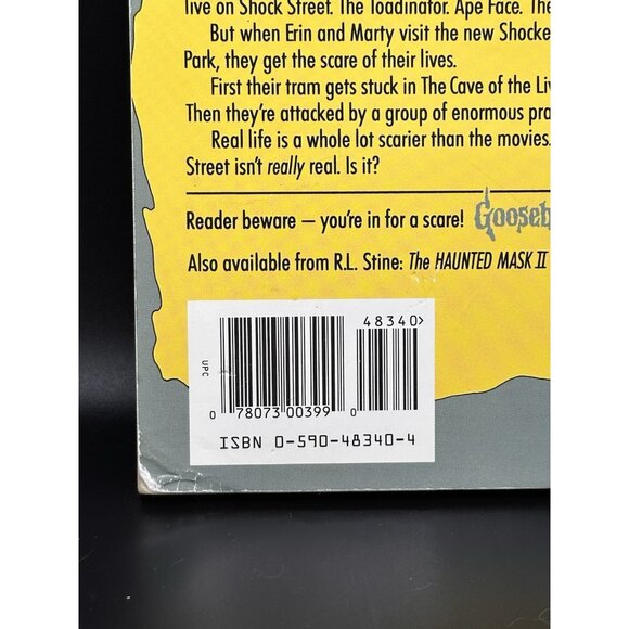 Goosebumps #35 A Shocker On Shock Street R.L. Stine Horror Vtg 1995  HTF Cover - Picture 5 of 11